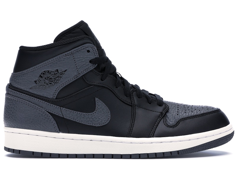 Jordan 1 Retro Mid Black Dark Grey 