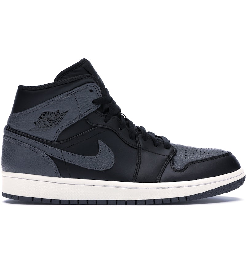 Jordan Retro Mid Black Dark Grey Men's 554724-041 US