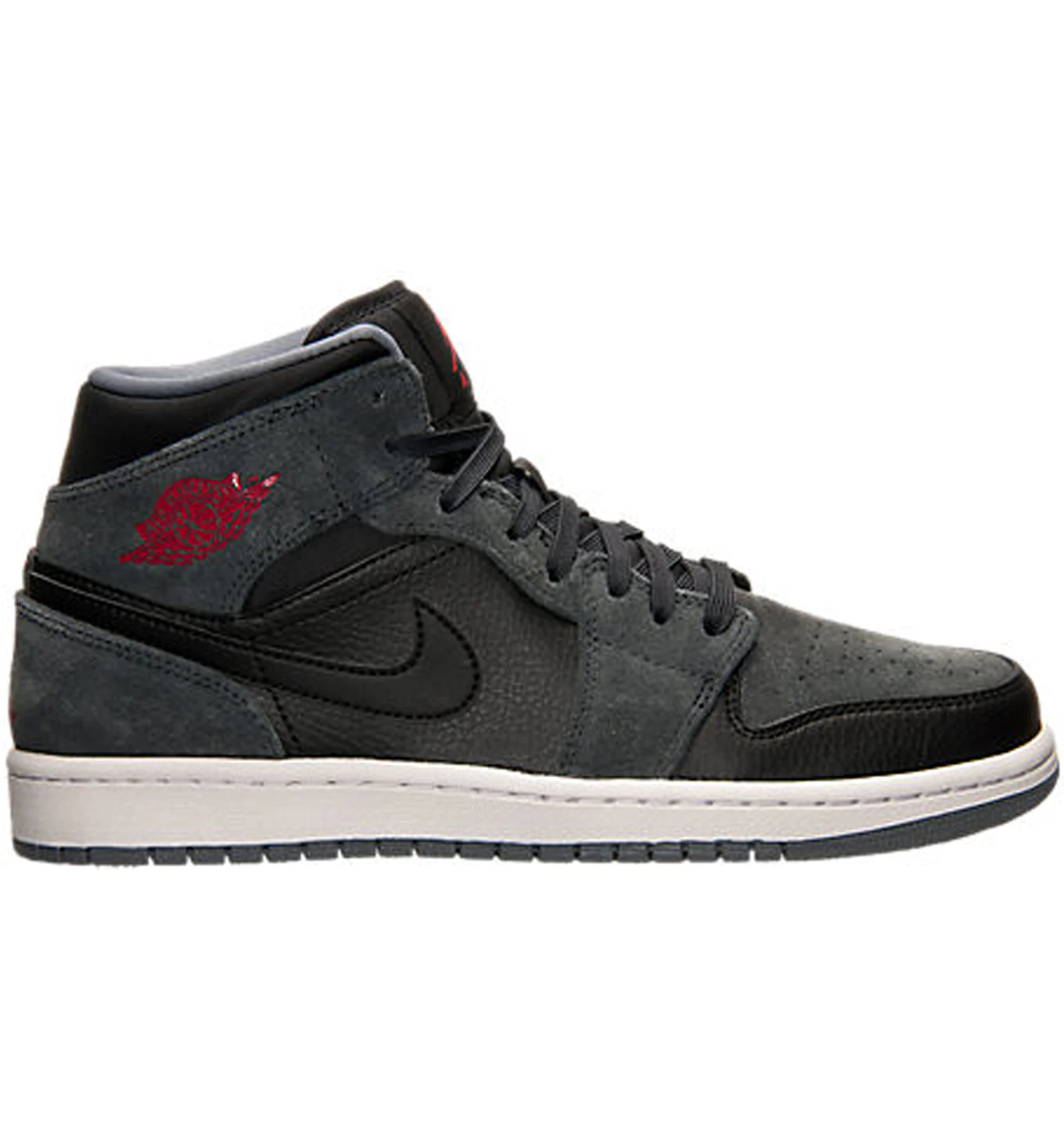 Jordan 1 retro mid shop anthracite gym red