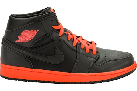 Jordan Retro Mid Black Infrared Men's 554724-043 US