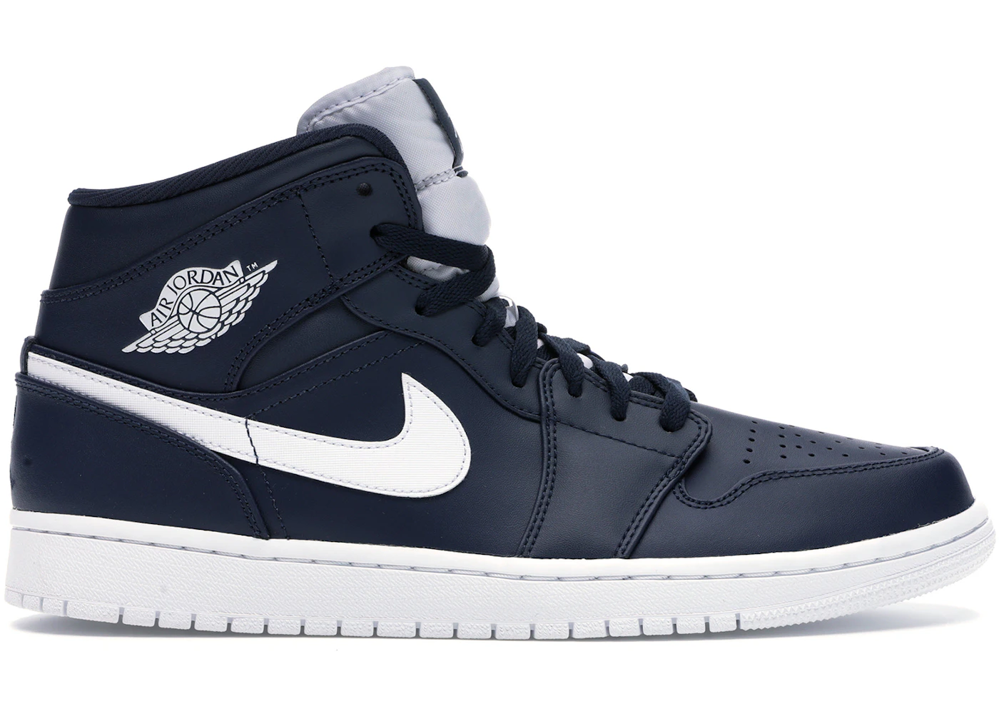 Nike air jordan 1 mid white obsidian Clearance