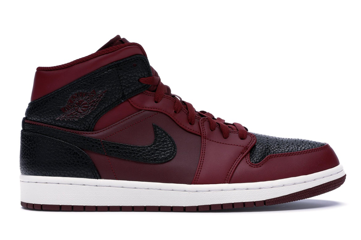 Jordan 1 Retro Mid Team Red Black