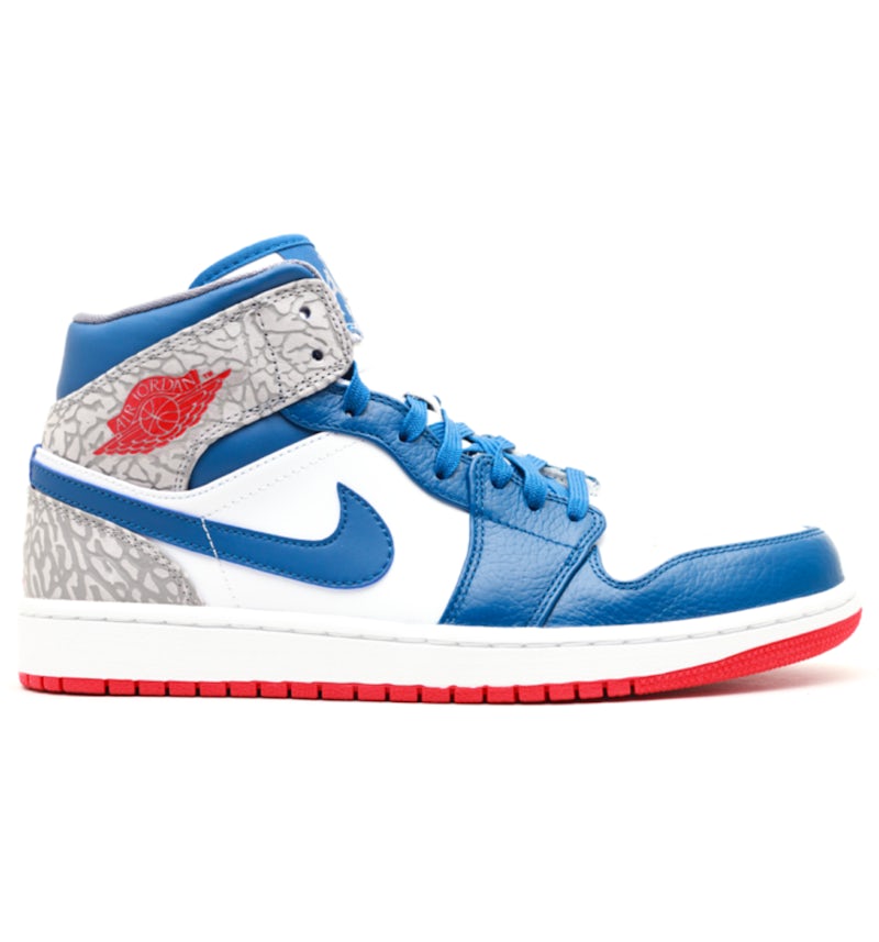 Jordan 1 Retro Mid True Blue Men s 554724 107 US