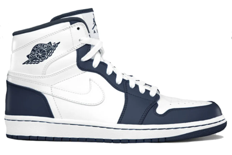 White and navy sales jordans