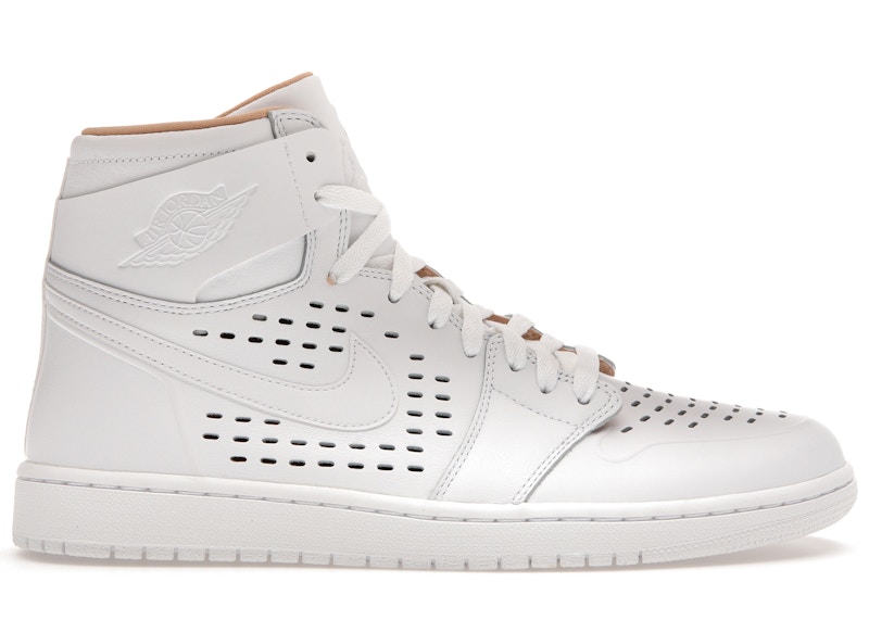 White and best sale tan jordans