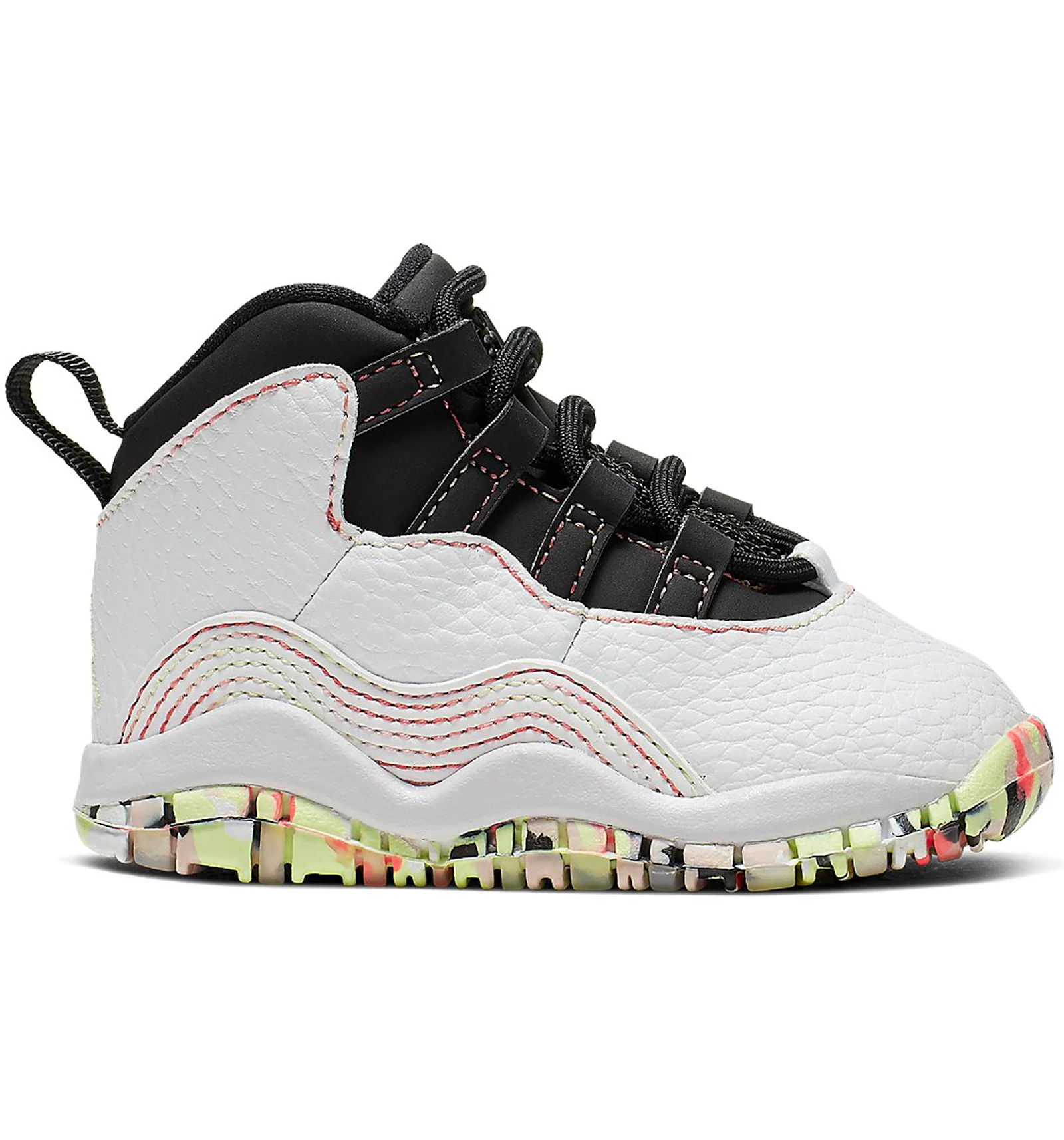 Jordan 10 white barely volt black hotsell