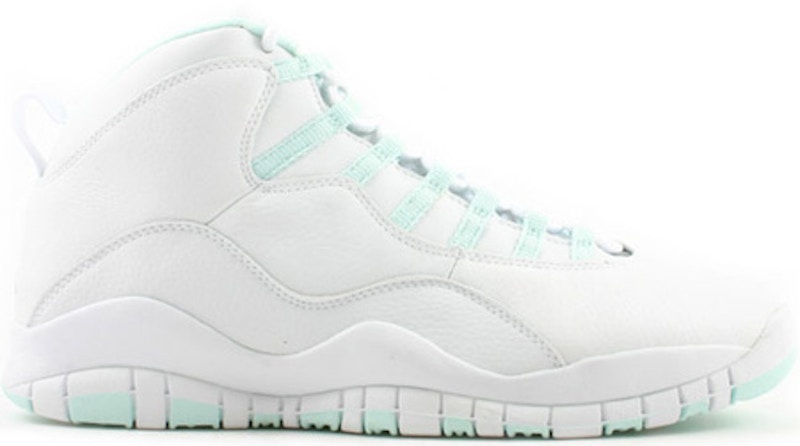 green and white jordan 10