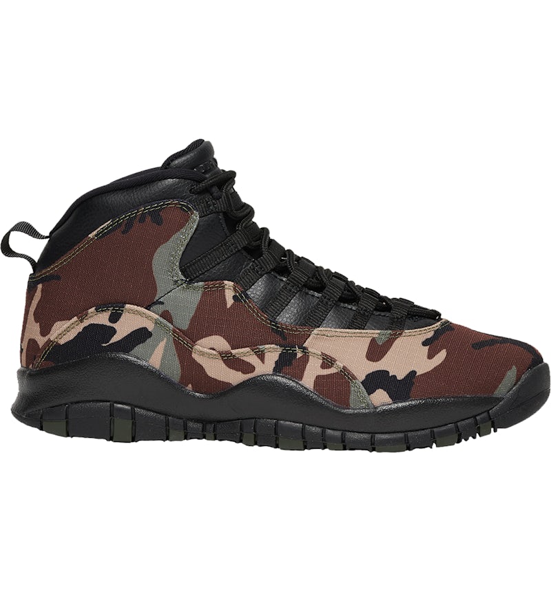 Jordan 10 Retro Woodland Camo Men s 310805 201 US
