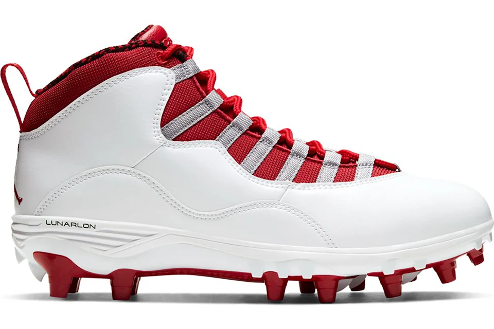 Jordan 10s white and top red