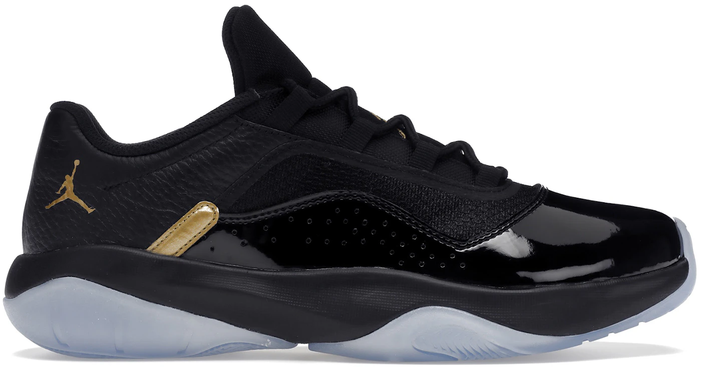 Air Jordan 11 Low Black Gold  Dapper shoes, Nike air jordan