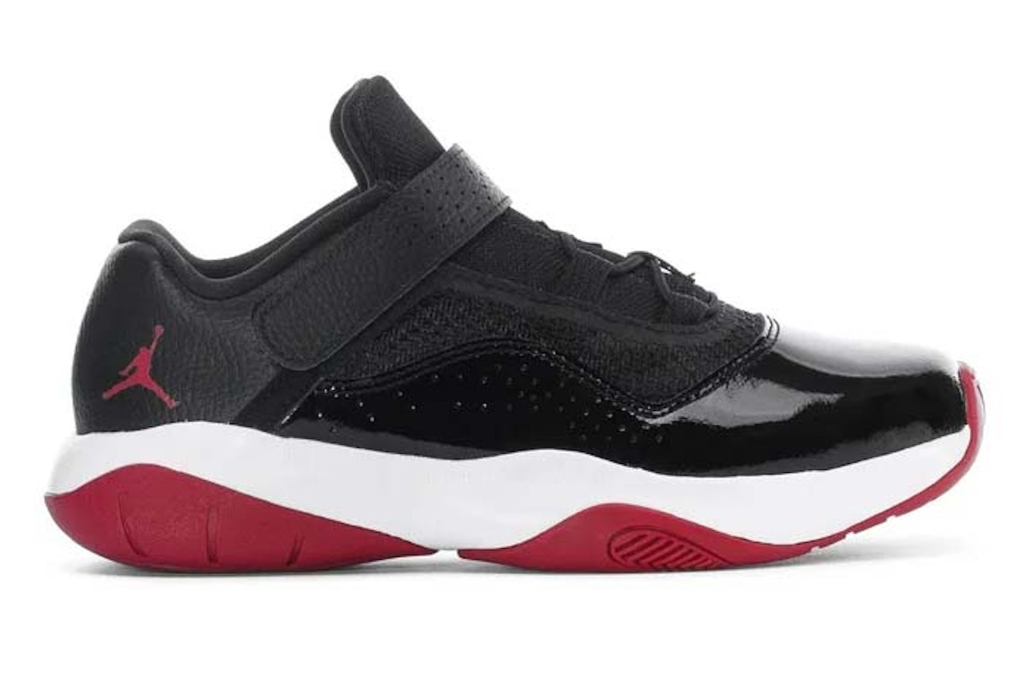 Pre-owned Jordan 11 Cmft Low Bred (ps) In Black/white-gym Red