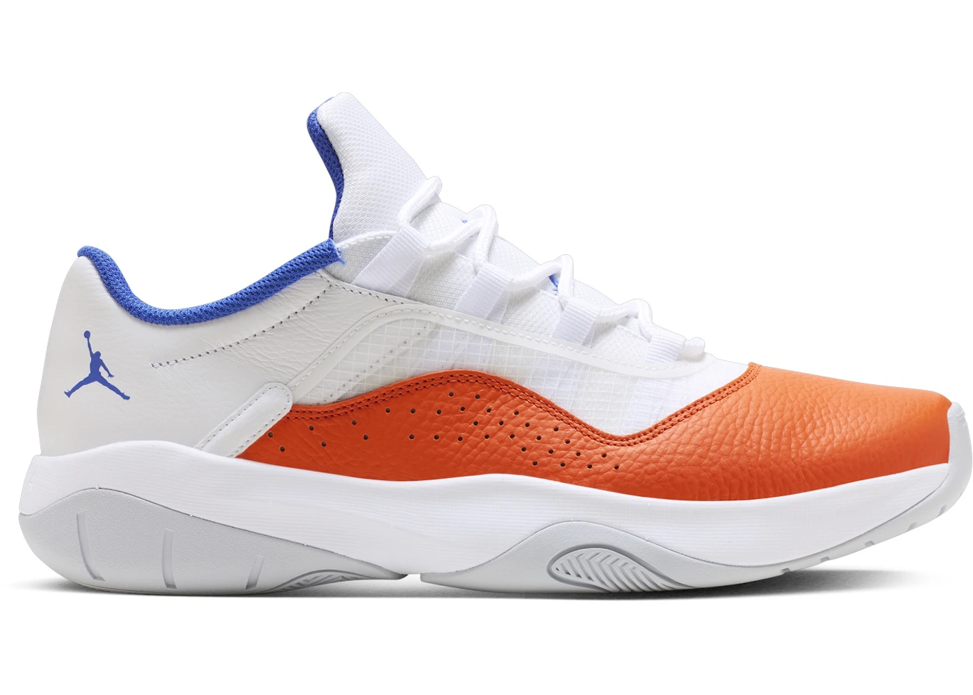 Jordan 11 CMFT Low White Safety Orange Hyper Royal Hombre CW0784