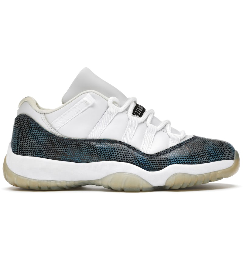 HOT Nike Jordan 11 Low Snakeskin Jordan 11 Low Navy