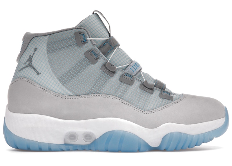 grey and blue jordan 11