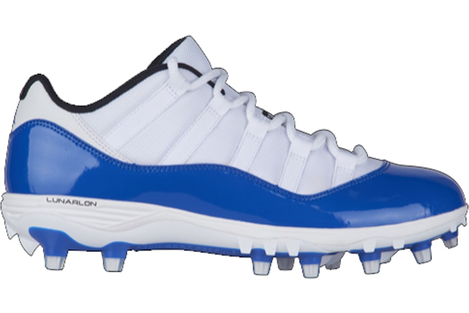 All white deals jordan 11 cleats