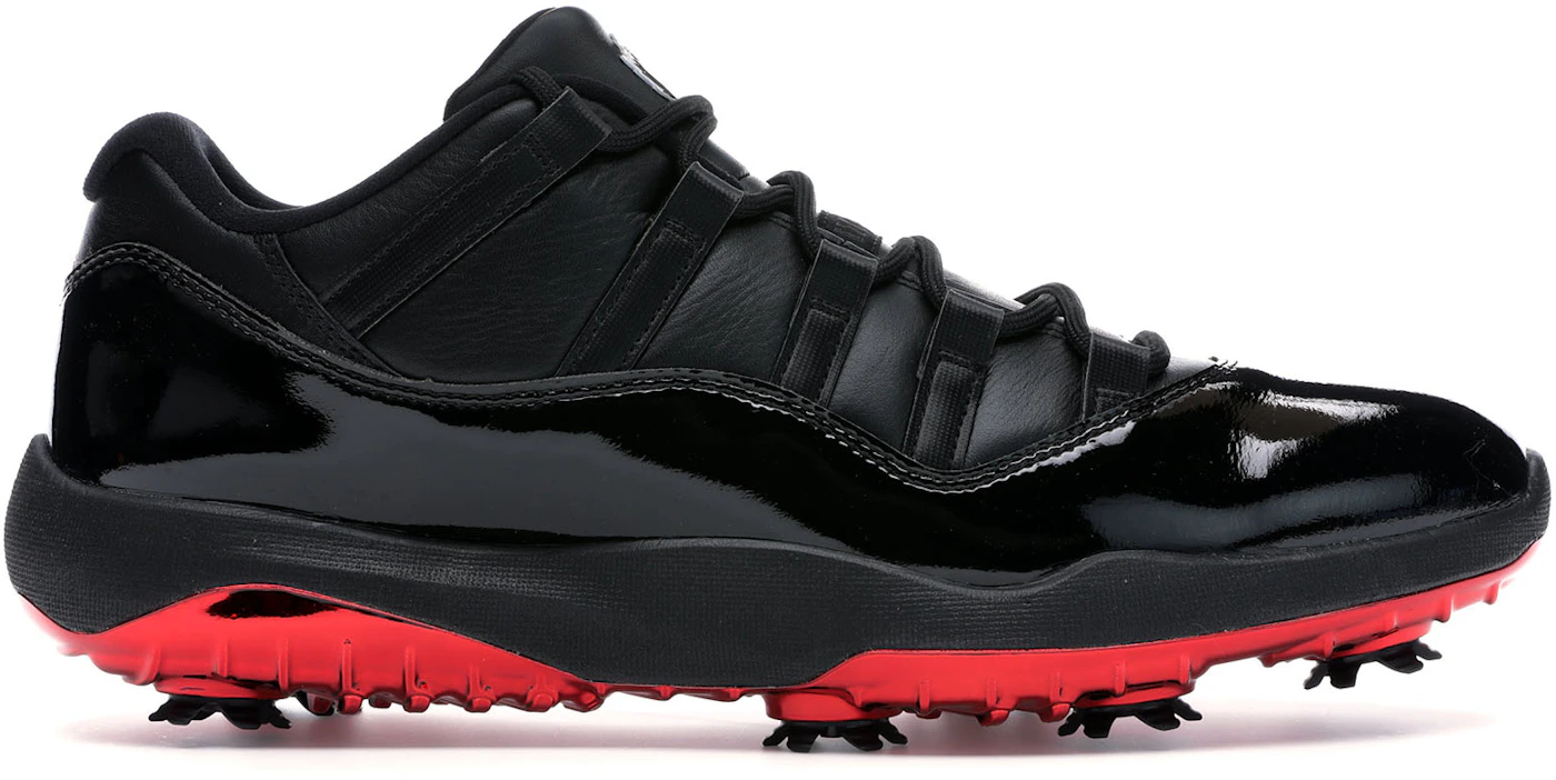 Red Gum Jordan 11 Retro Low Golf Shoes