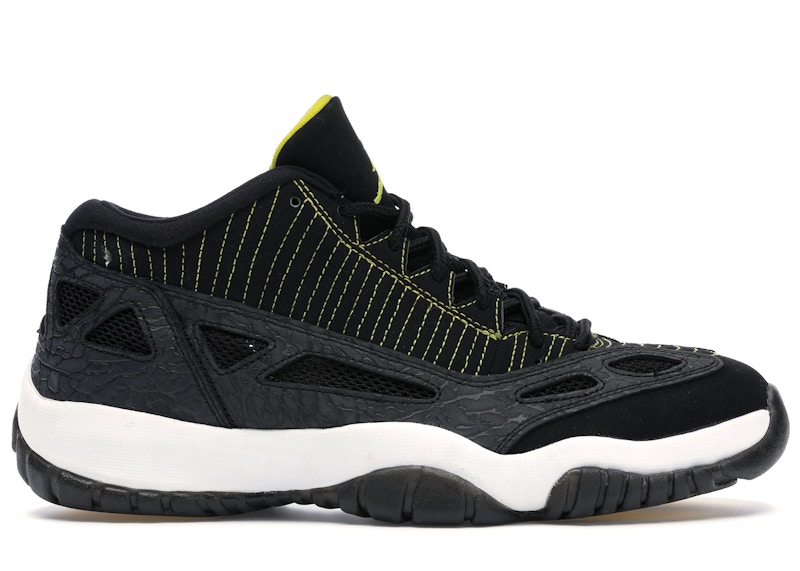 Black and yellow retro 11 on sale