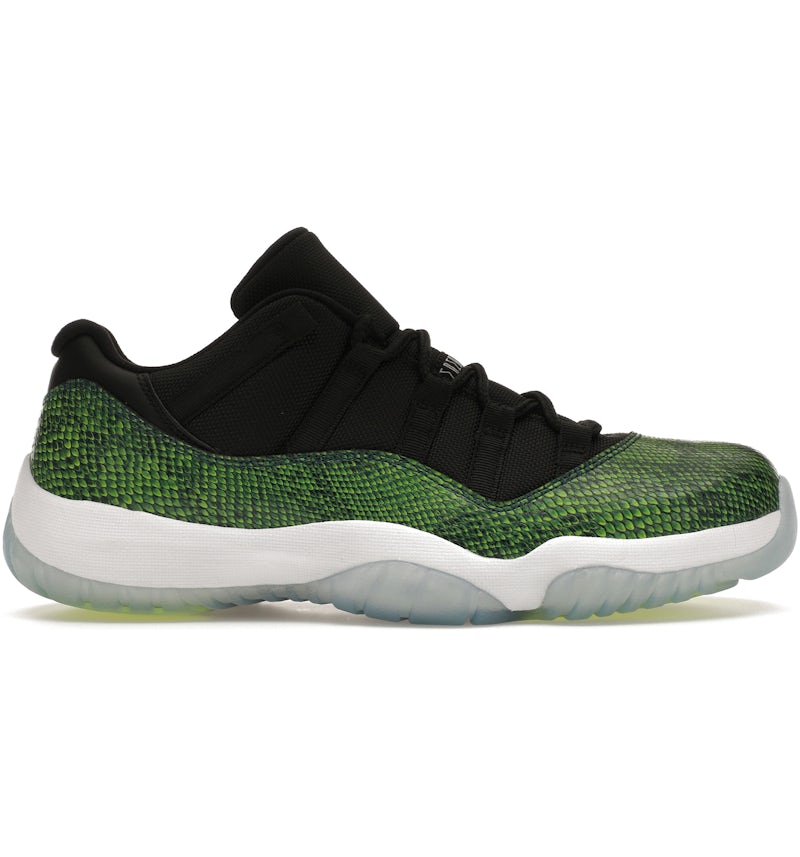 Jordan 11 Retro Low Green Snakeskin Men's 528895-033 US