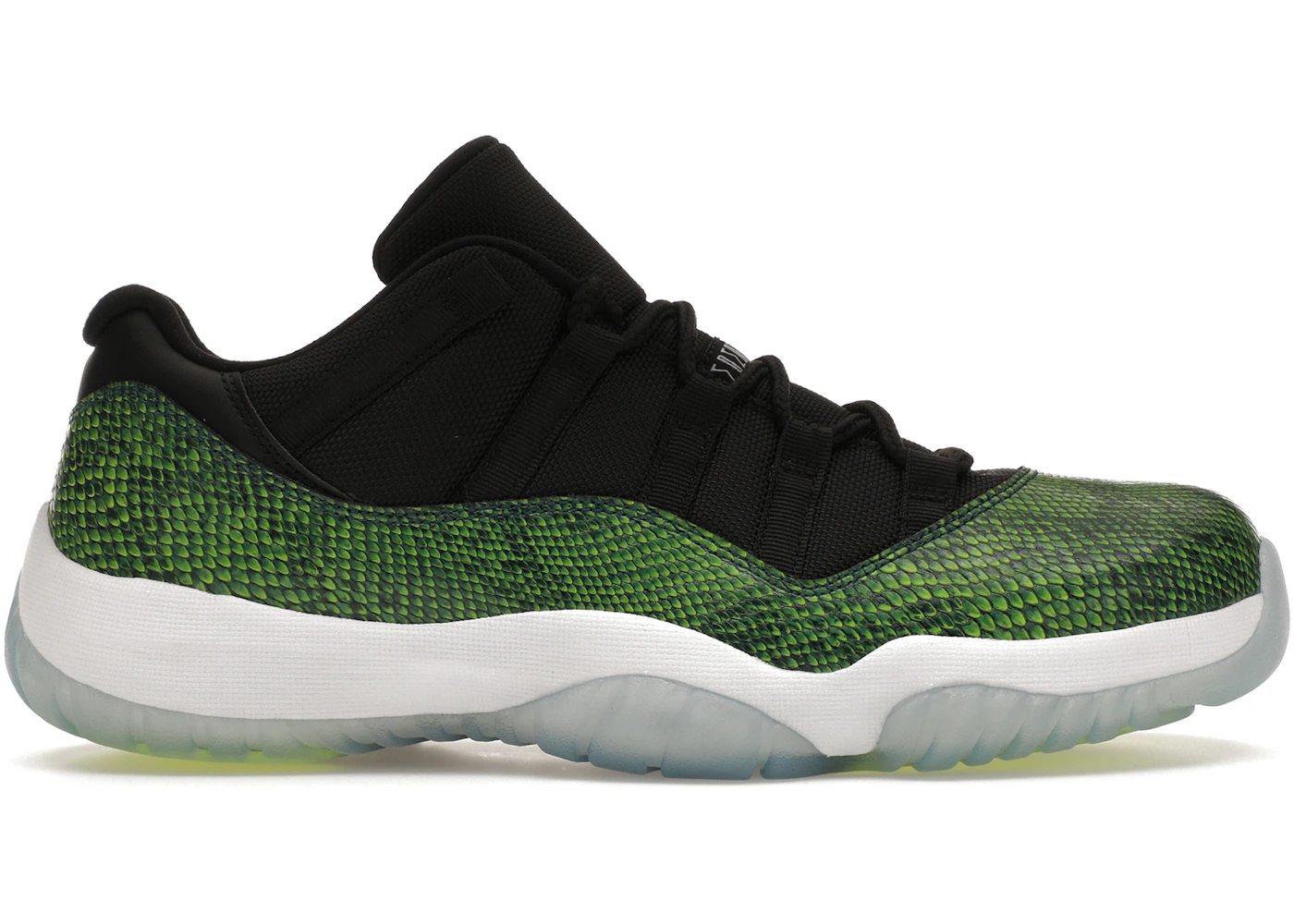 Jordan 11 Retro Low Green Snakeskin Men's 528895-033 US