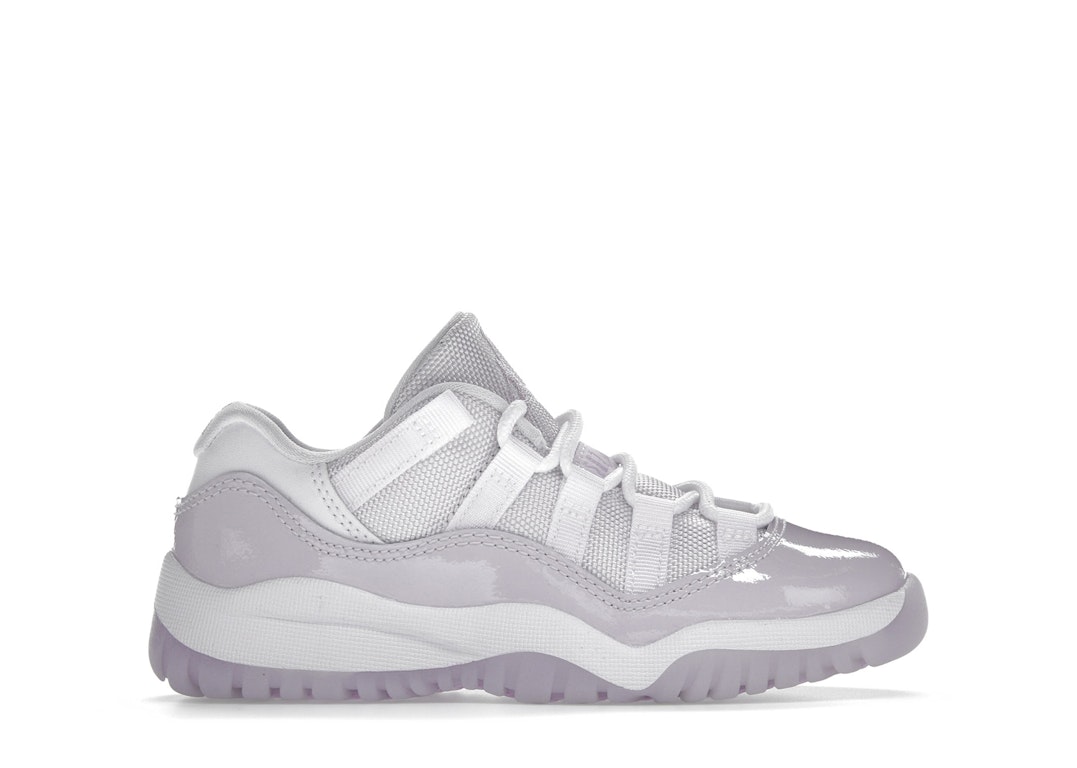 Pre-owned Jordan 11 Retro Low Pure Violet (ps) In White/pure Violet-white