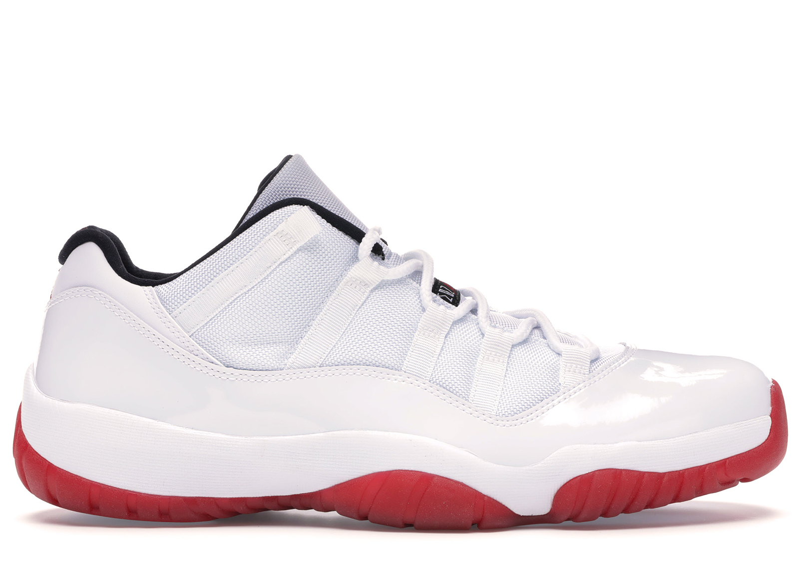 low top red and white 11s