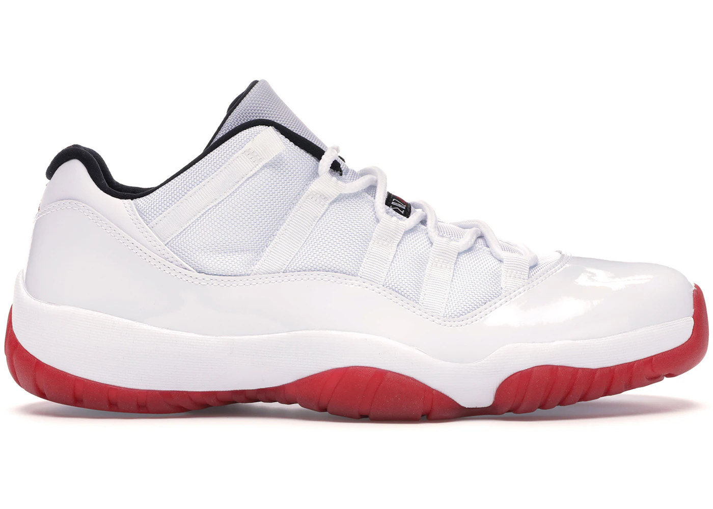 Red and white jordan 11 low Clearance