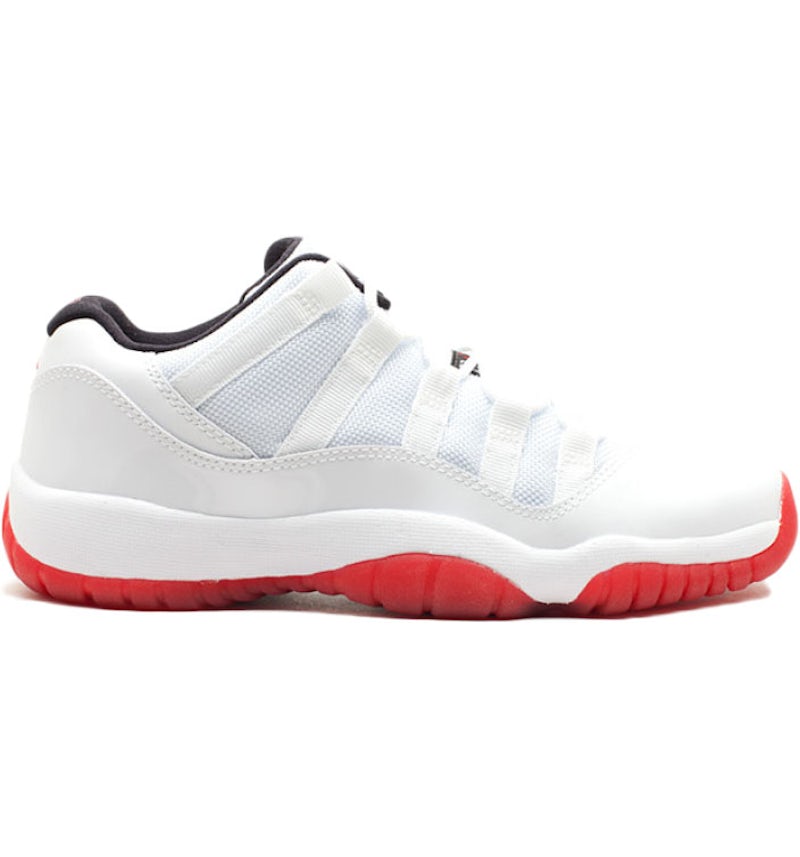 Jordan 11 Retro Low White Varsity Red (GS) 528896-101 US