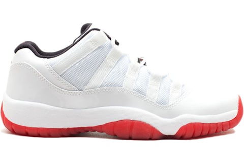 Basketball Jordan 11 Blanco Con Rojo Jordan 11 Retro Low Blanco