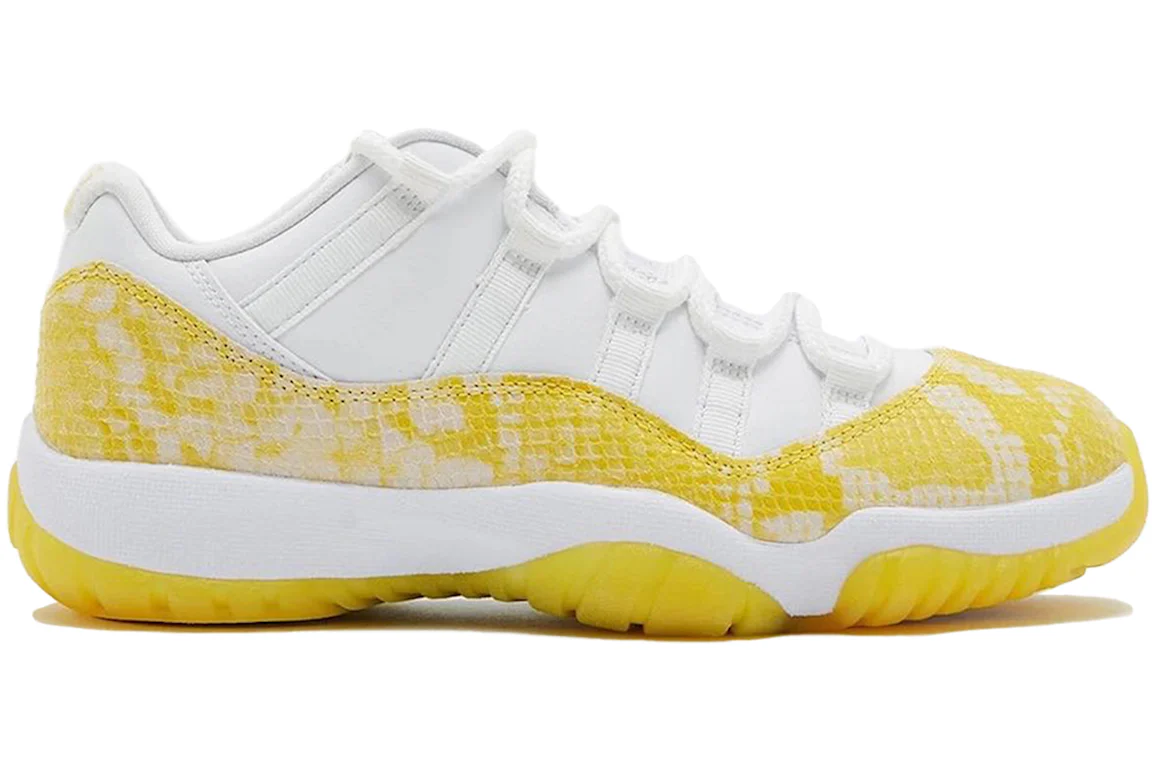 Jordan 11 Retro Low Yellow Snakeskin (PS) Kids' - 580522-107 - US