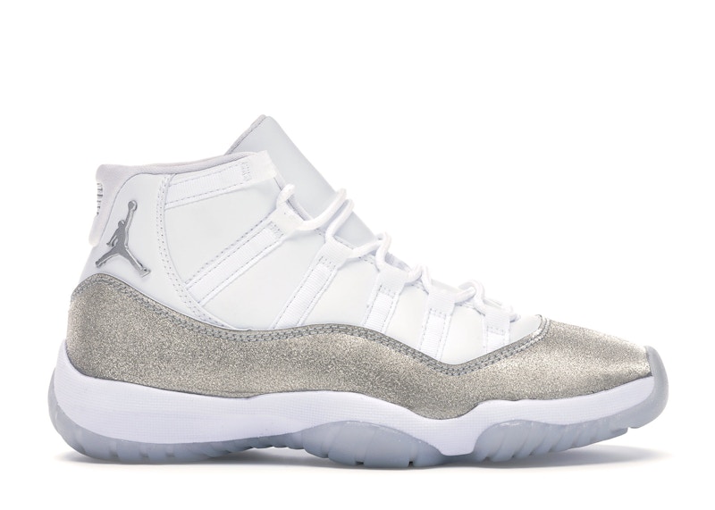 air jordan 11 silver metallic