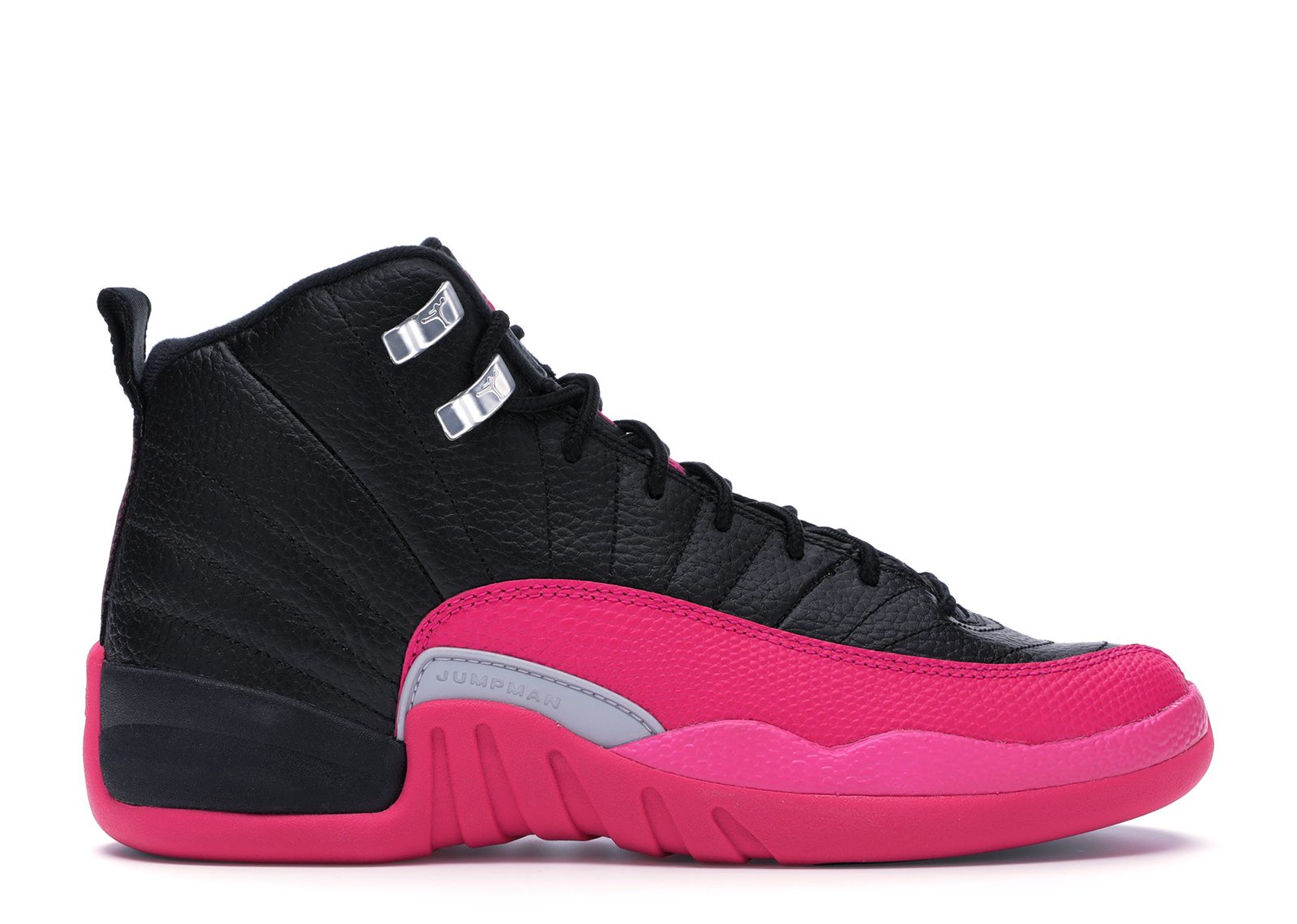 Jordan 12 Retro Black Deadly Pink (GS) Kids' - 510815-026 - US