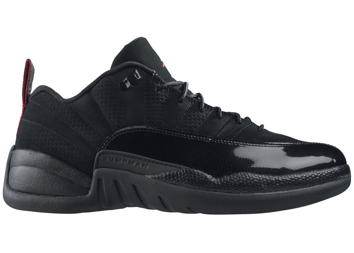 Jordan 12 Retro Low Black Patent