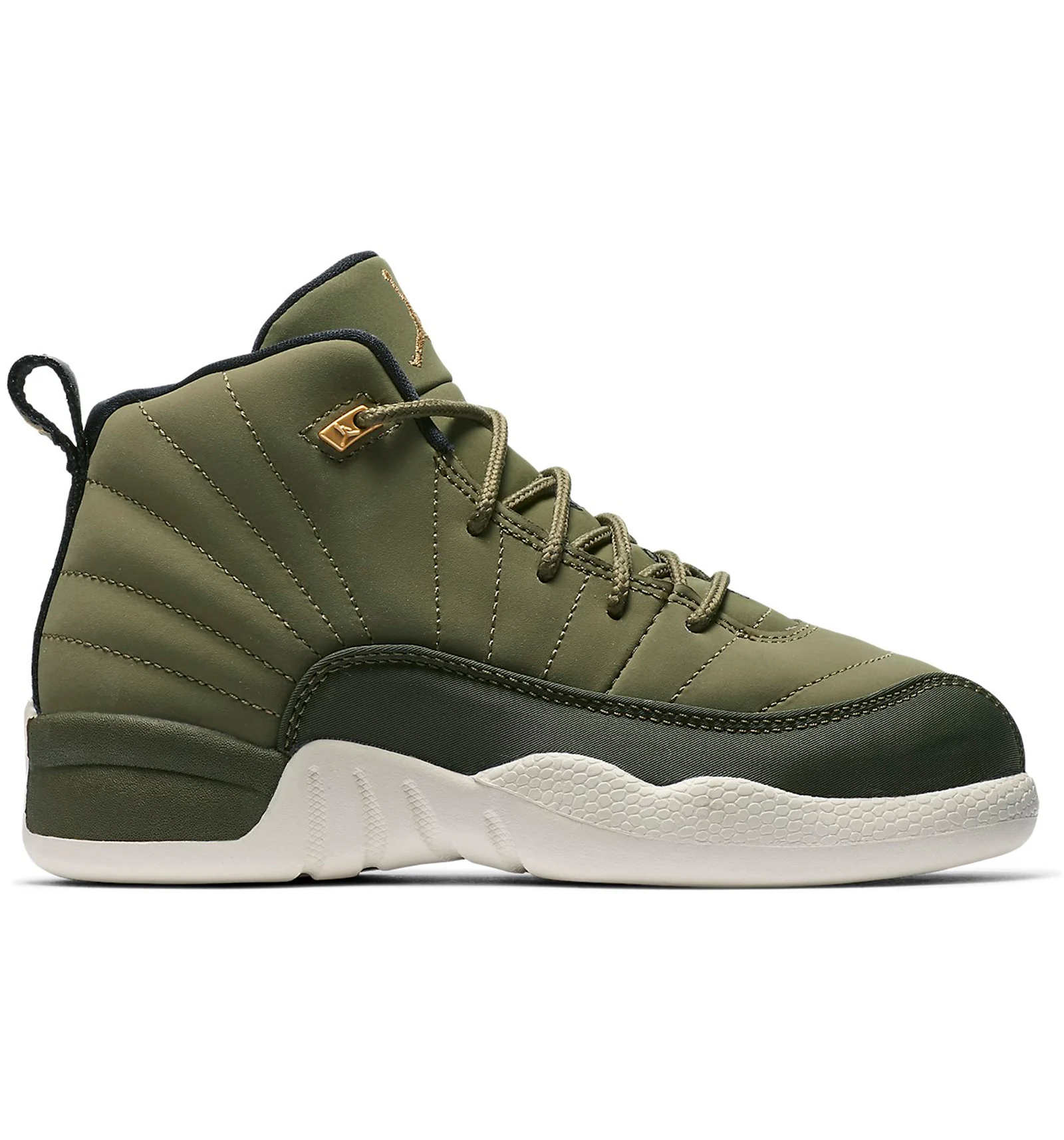 Olive green jordans best sale 12