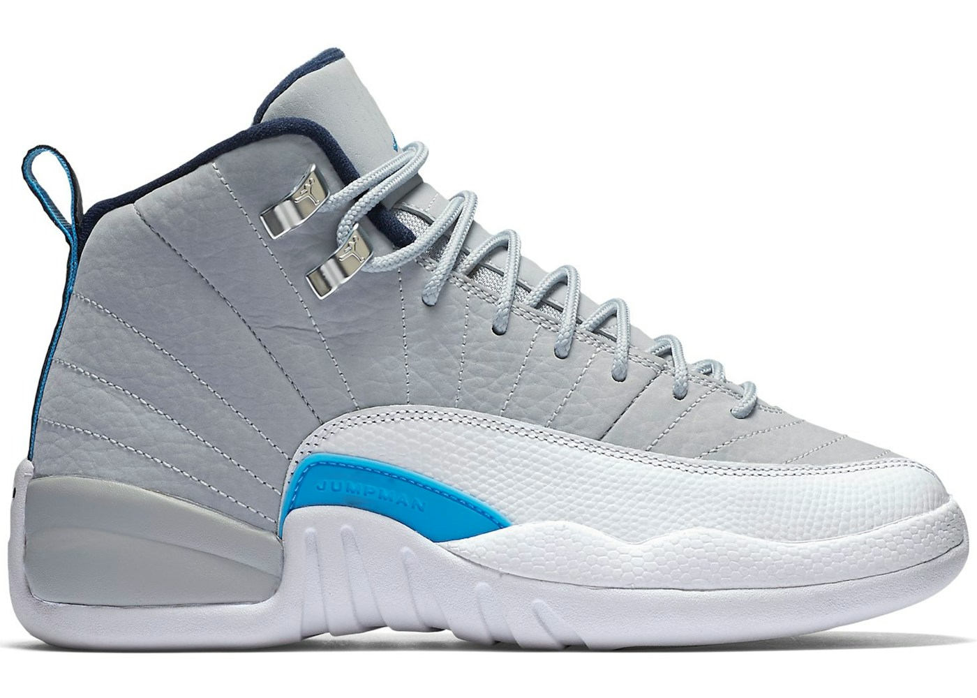Jordan 12 Retro Grey University Blue Gs 007 Jordan 12 Retro Grey University Blue Gs 007