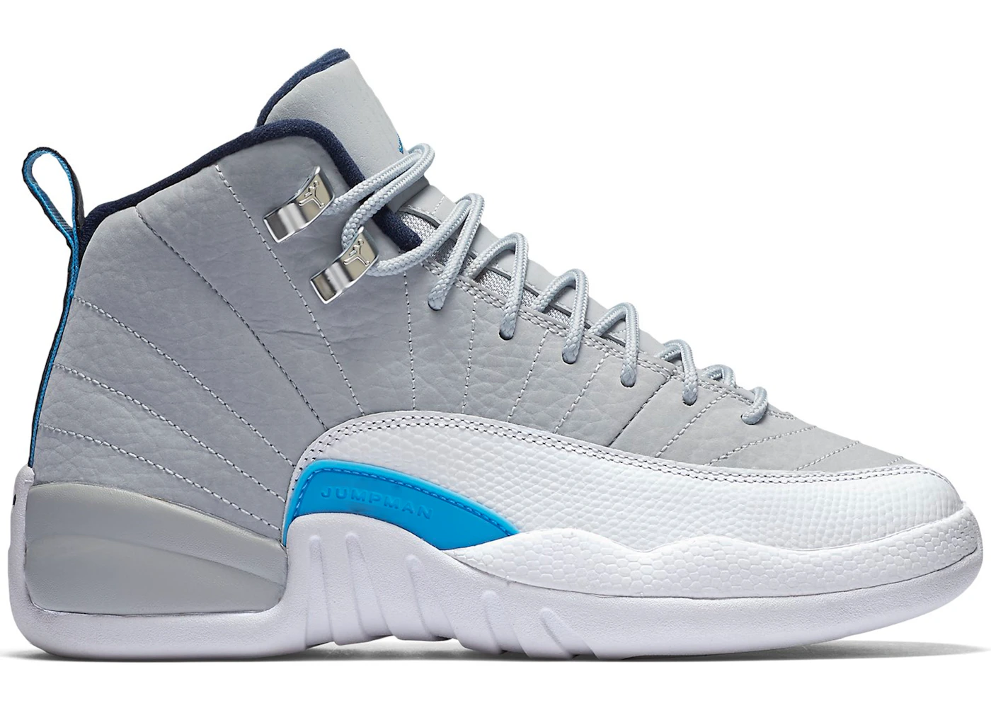 Jordan 12 Retro Grey University Blue GS Kids 153265 007 US