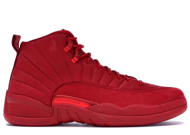 gym red 12s red and white