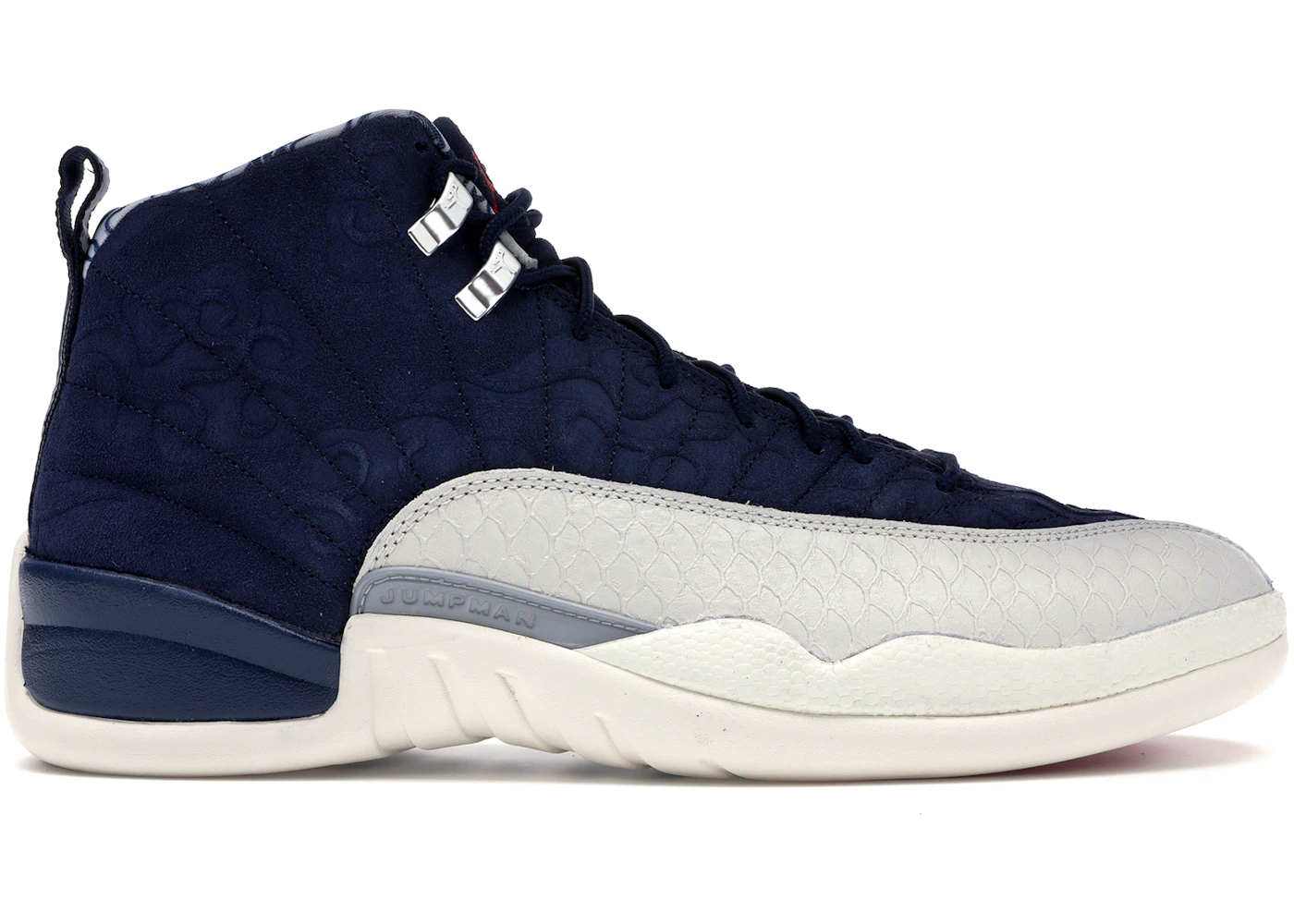 Navy blue and red jordan 12s Clearance
