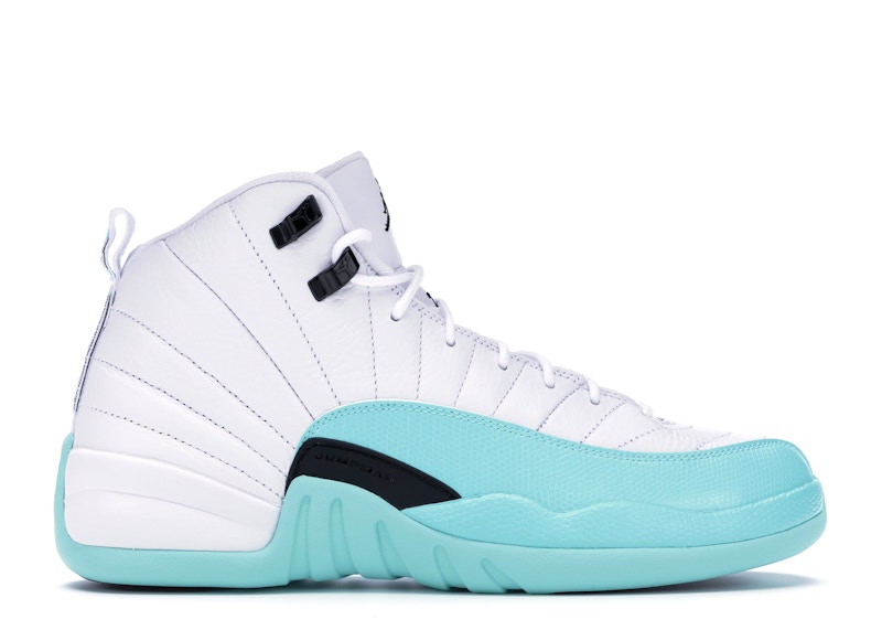 teal and white jordan 12