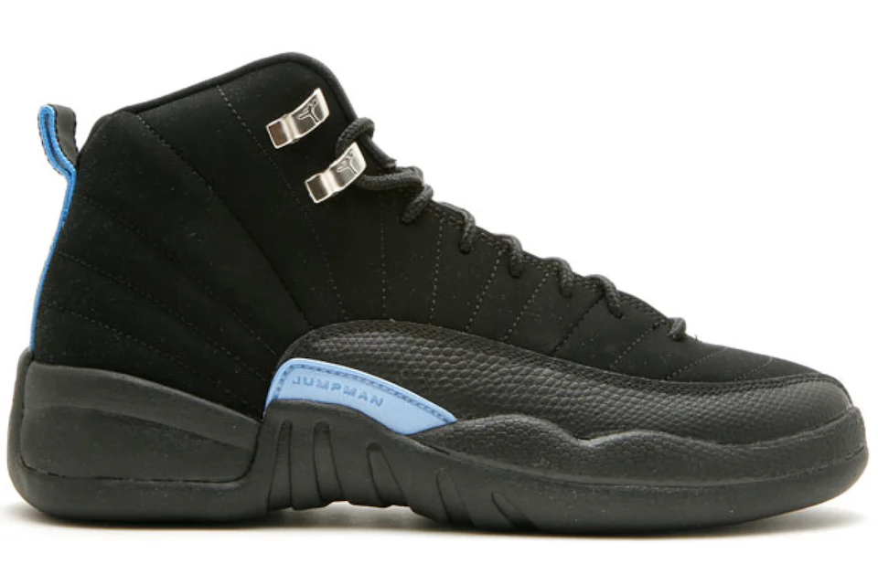 New jordan 12 blue top and black