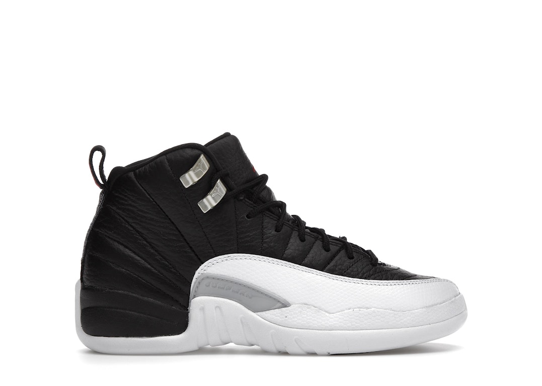 Pre-owned Jordan 12 Retro Playoffs (2022) (gs) In Black/varsity Red-white