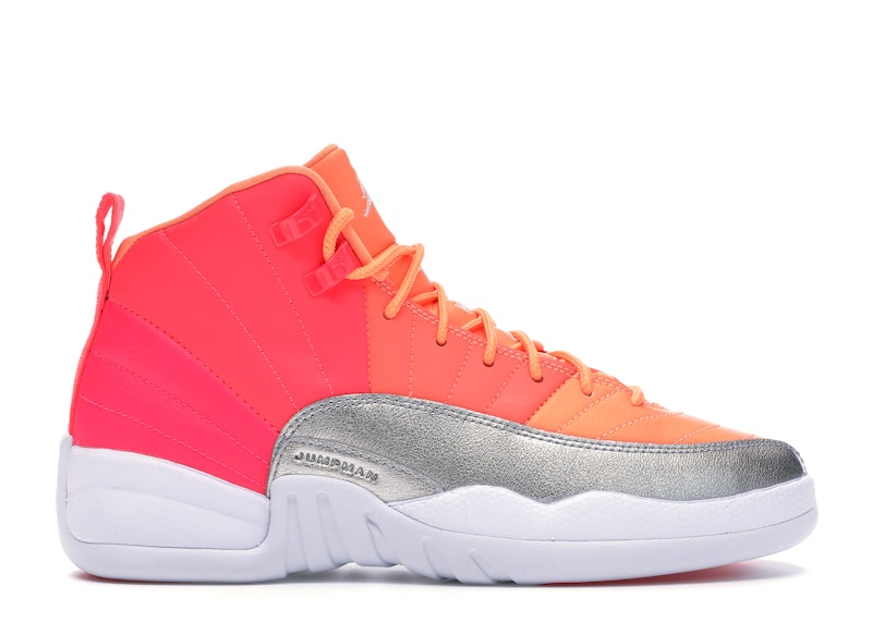 jordan 12 grey white and orange