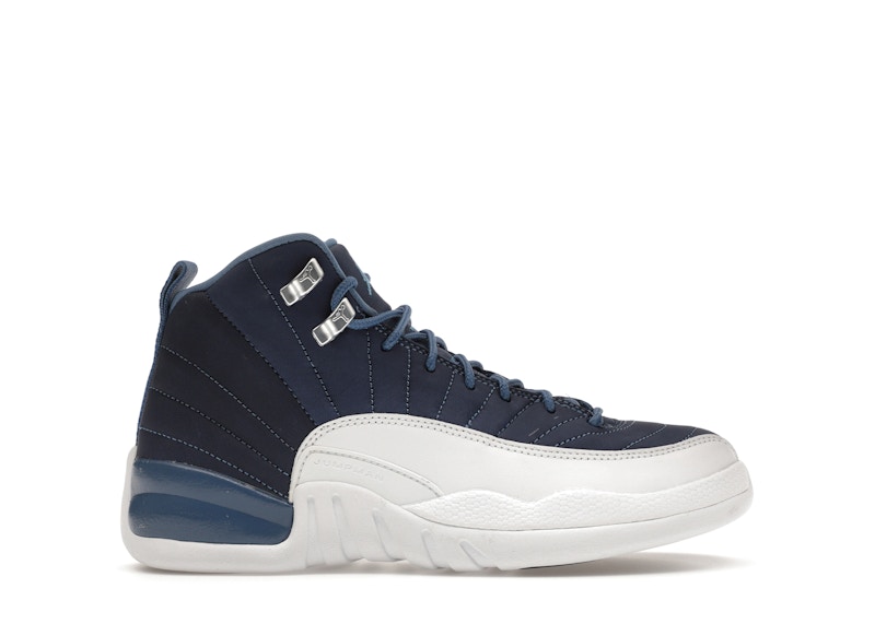 Navy blue and white on sale 12s