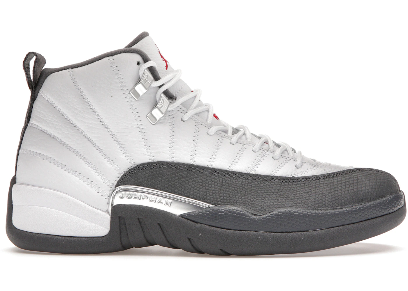 Jordan 12 Retro White Dark Grey Men's 130690-160 GB