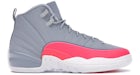 Jordan 12 Retro Wolf Grey Racer Rosa (para escolares)