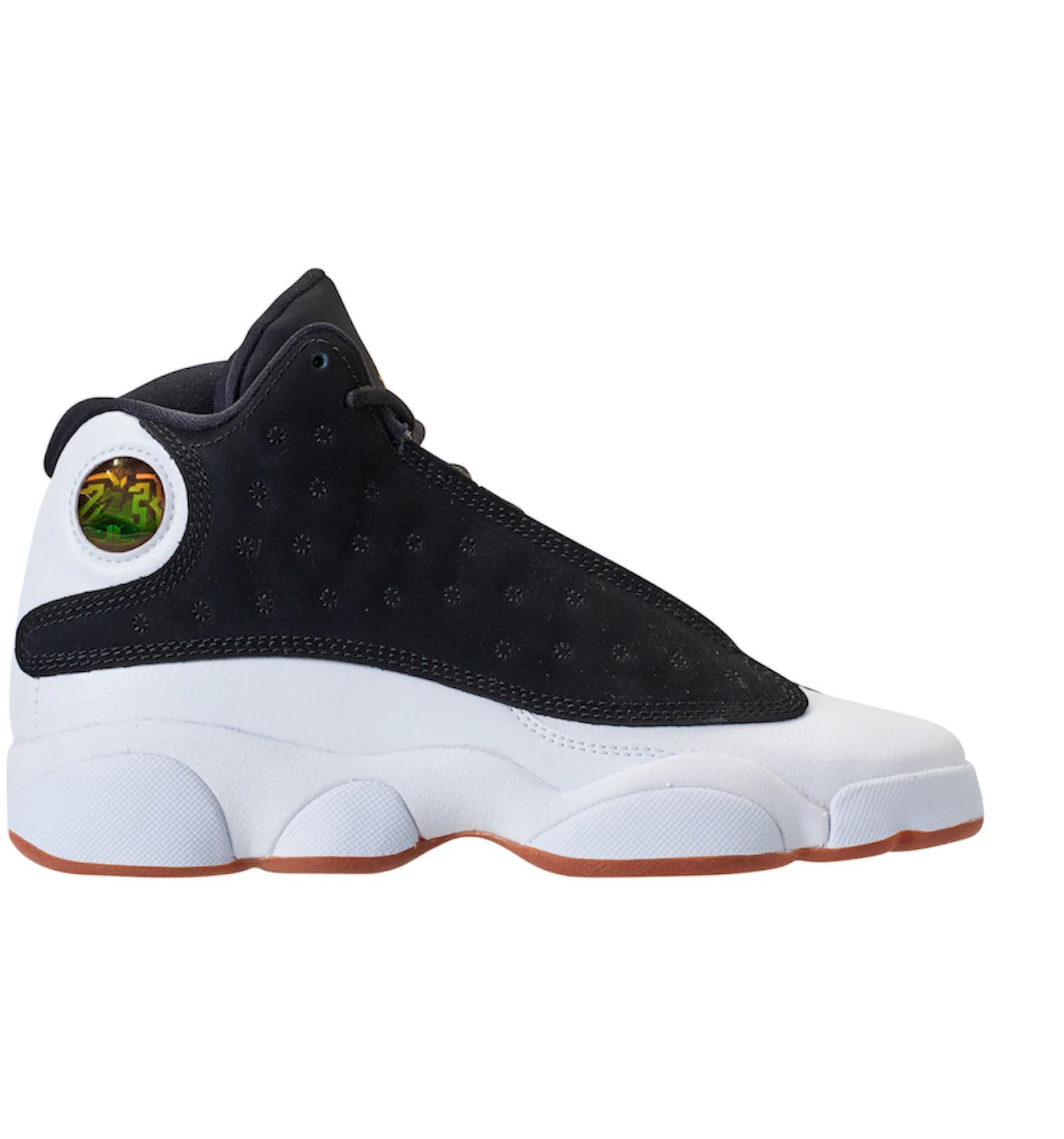 Black and white hot sale jordan retro 13