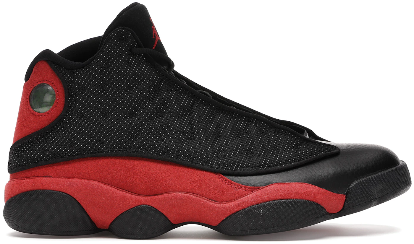 Buy Nike Mens Air Jordan Retro 13Bred Black/Varsity Red Suede Basketball  Shoes Size 13 at