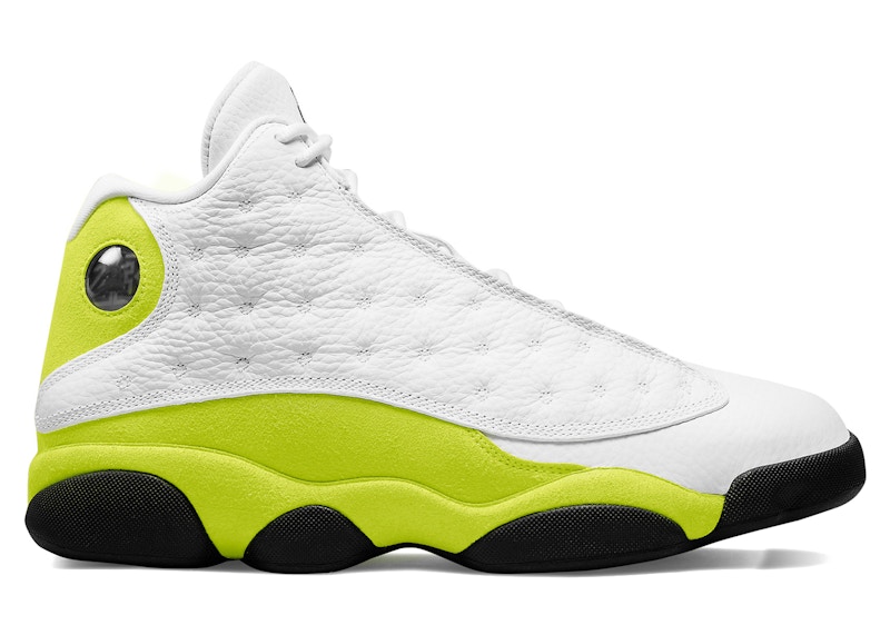 black and lime green 13s