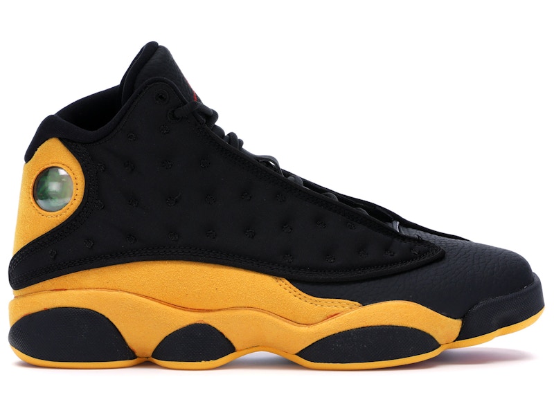 the black and yellow jordans