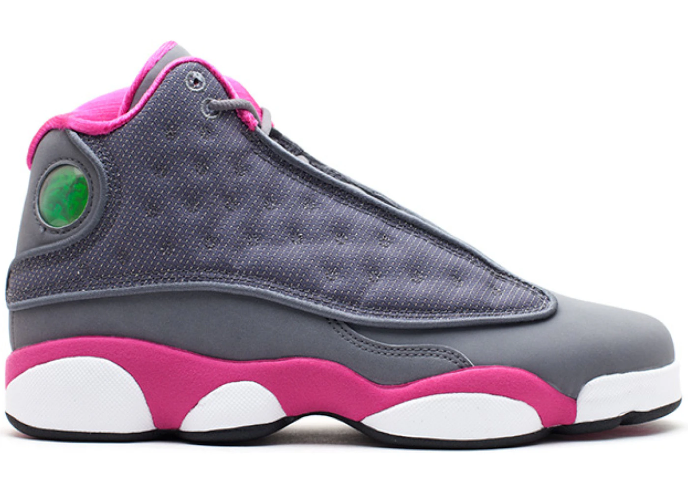 (GS) Air Jordan 13 Retro 'Grey Fusion Pink' 439358-029 US 4Y