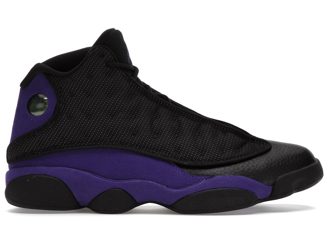 Pre-owned Jordan 13 Retro Court Purple In Black/court Purple-white